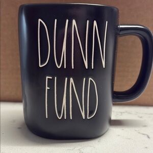 Matte Black Handwritten Ceramic Mug